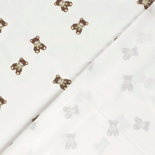 Jersey fabric Bears printed 