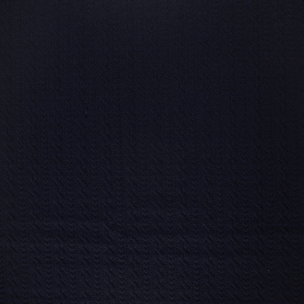Heavy Knit fabric Navy matte 