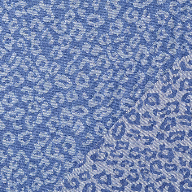 Denim fabric Indigo jacquard 