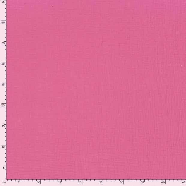 Muslin fabric Unicolour Fuchsia
