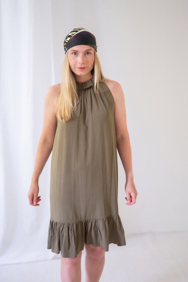 Viscose Poplin fabrik Uni Beige