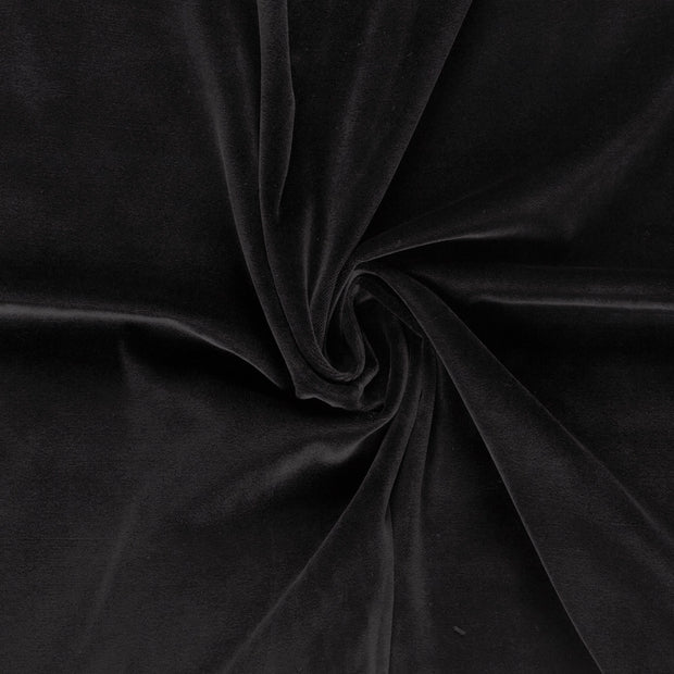 Velours stof Zwart 