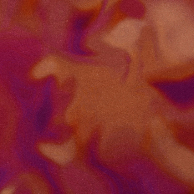 French Terry fabrik Batik Weinrot