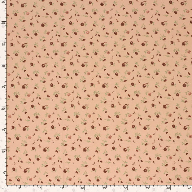 Jersey fabrik Blumen Nude
