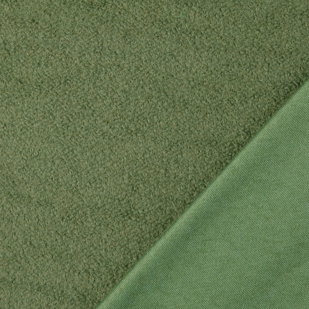 Wool Boucle fabric Green 