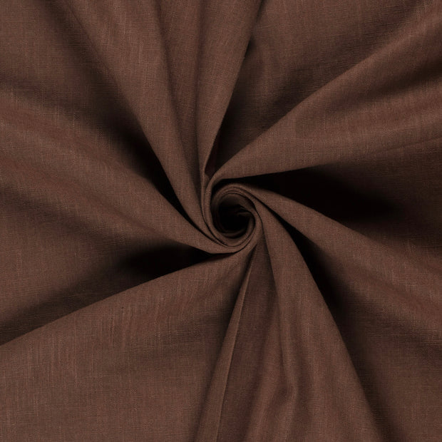 Linen fabric Brown 