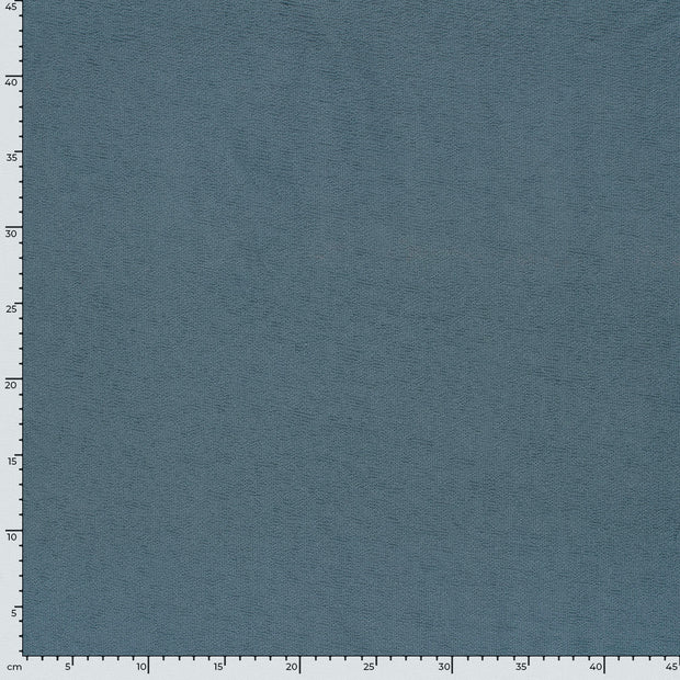 Terry Crepe fabric Unicolour Steel Blue