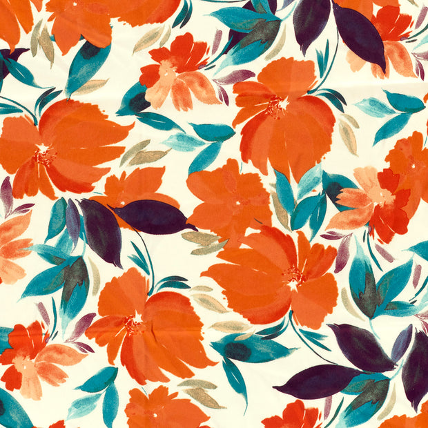 Satin Duchesse fabrik Orange leicht glänzend 