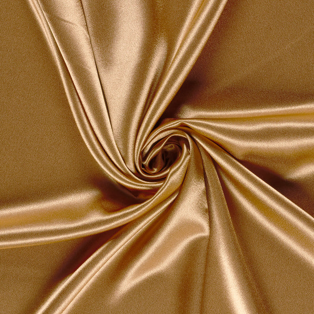 Satin Velvet fabric Oker dyed 