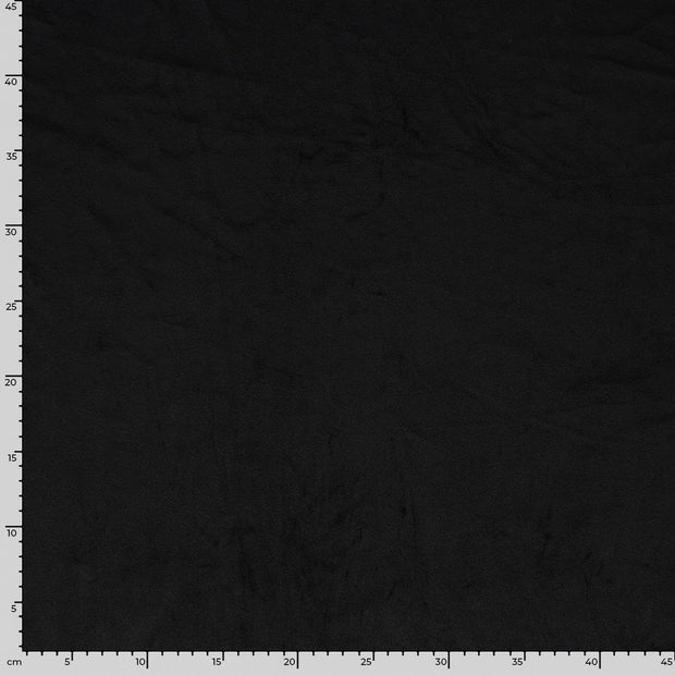 Supersoft Velvet fabrik Uni Schwarz