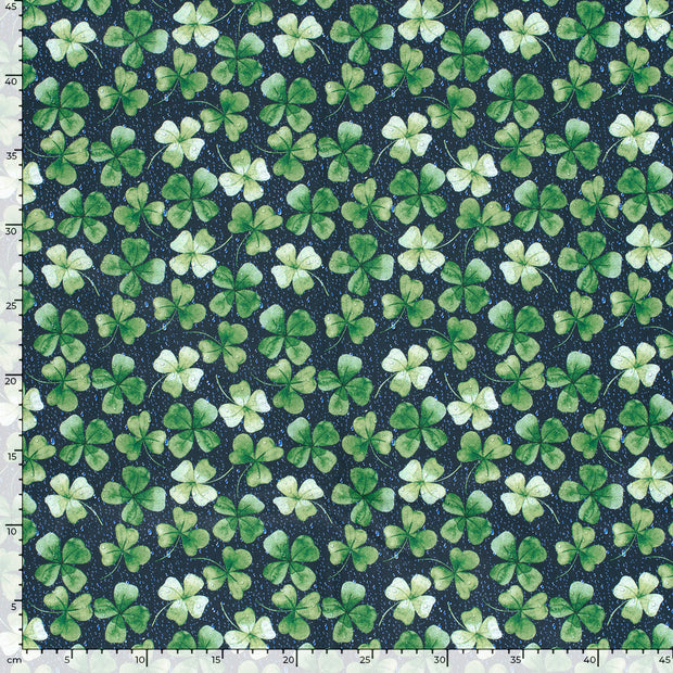 Softshell fabric Leaves digital printed 