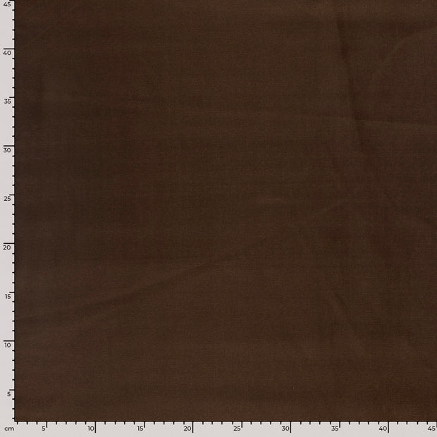 Satin fabric Unicolour Dark Brown