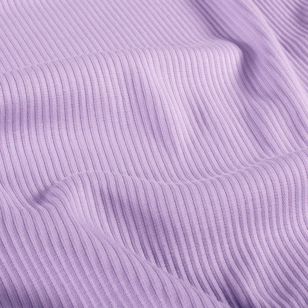 Rib Jersey fabric Unicolour Lila