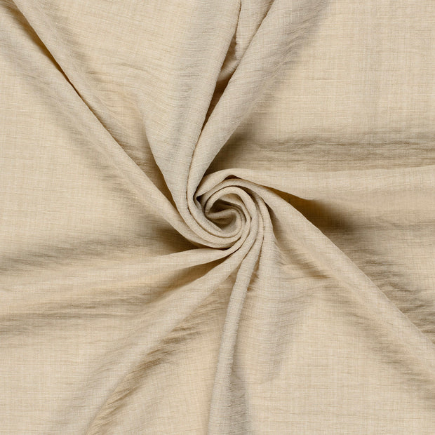 Linen Look fabric Beige printed 