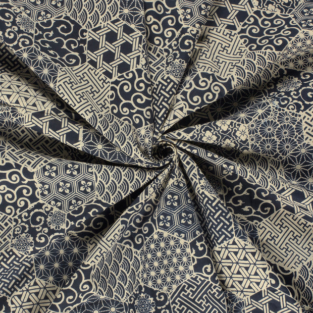 Voile fabrik Indigoblau 