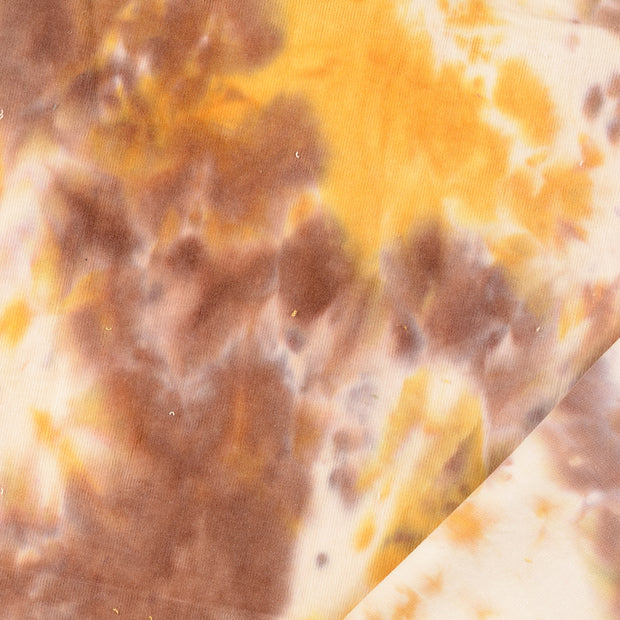 Rib Jersey fabric Batik digital printed 
