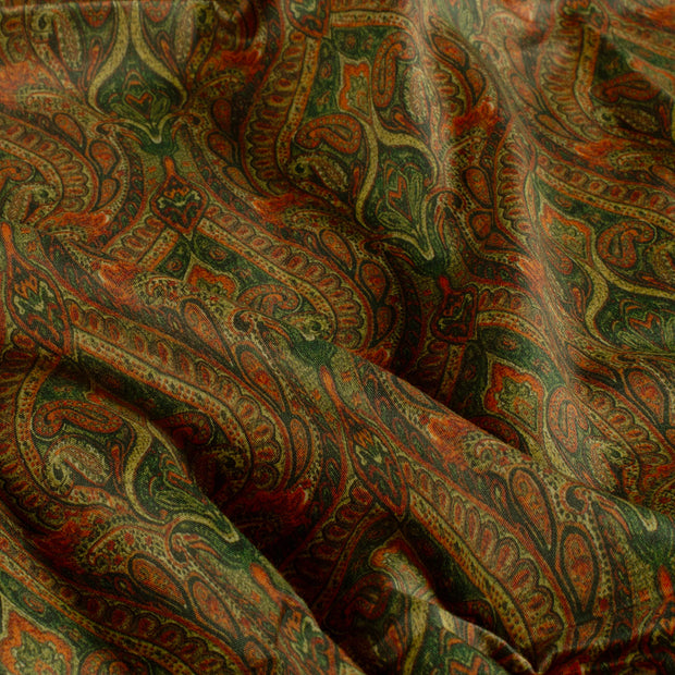 Cotton Poplin fabric Abstract Oker
