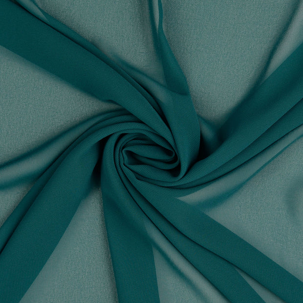 Chiffon fabric Forest Green 