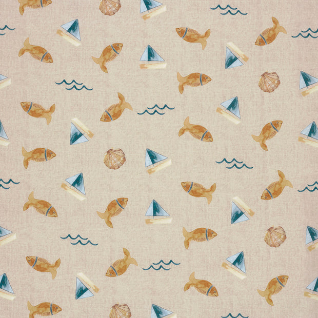 Cotton Poplin fabric Beige 