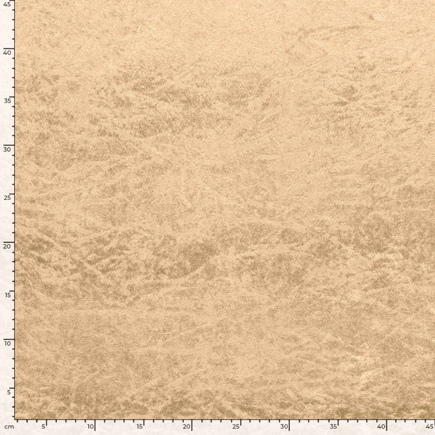 Velours tissu Unicolore Camel