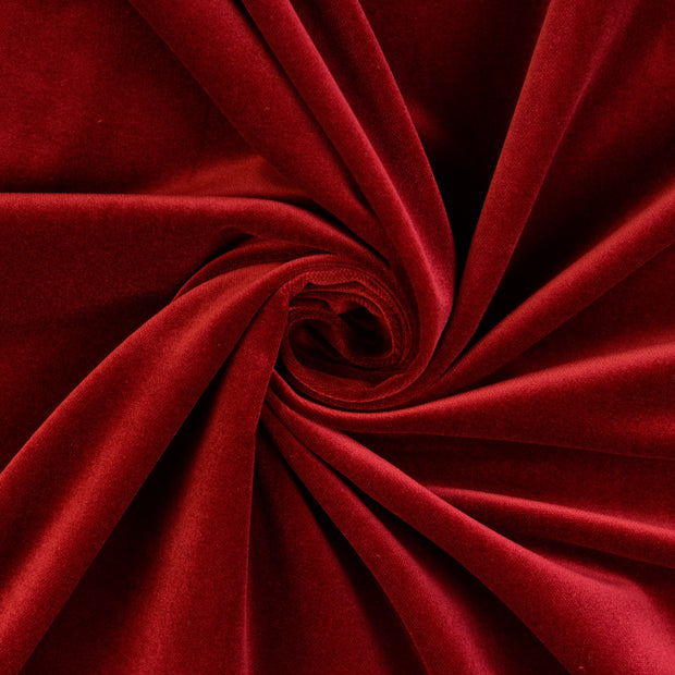 Velours fabric Bordeaux 