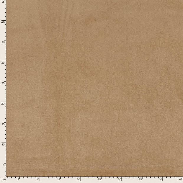 Velvet fabric Unicolour Camel