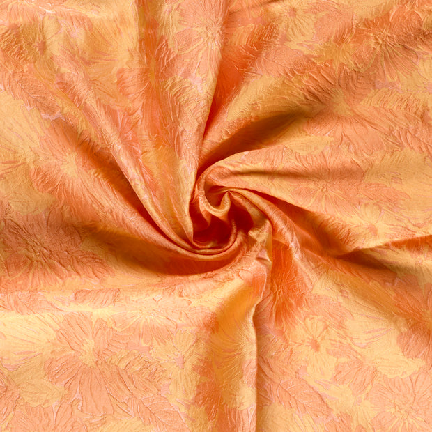 Jacquard fabrik Orange garngefärbt 