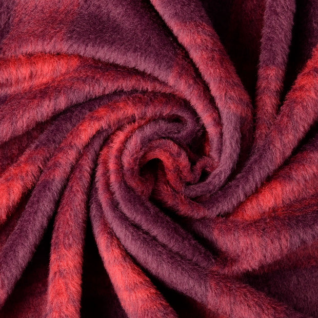Mantel Wool Touch fabrik Bordeauxrot 
