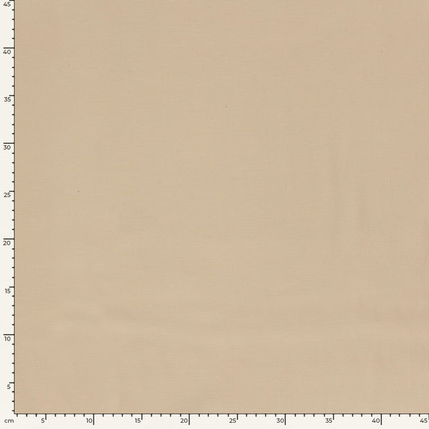 Baumwolle Satin fabrik Uni Beige
