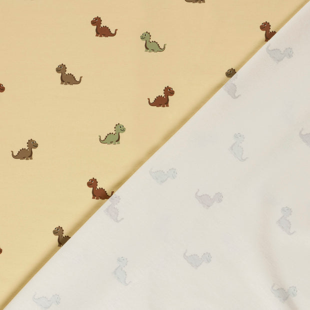 Jersey fabric Dinosaurs printed 