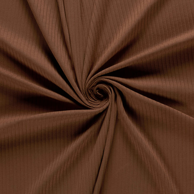 Rib Jersey fabric Rust 