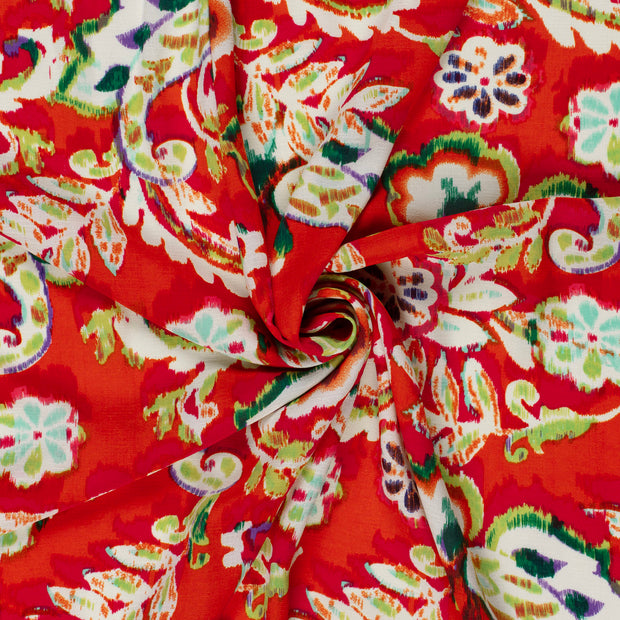 Polyester Bubble fabric Dark Red 