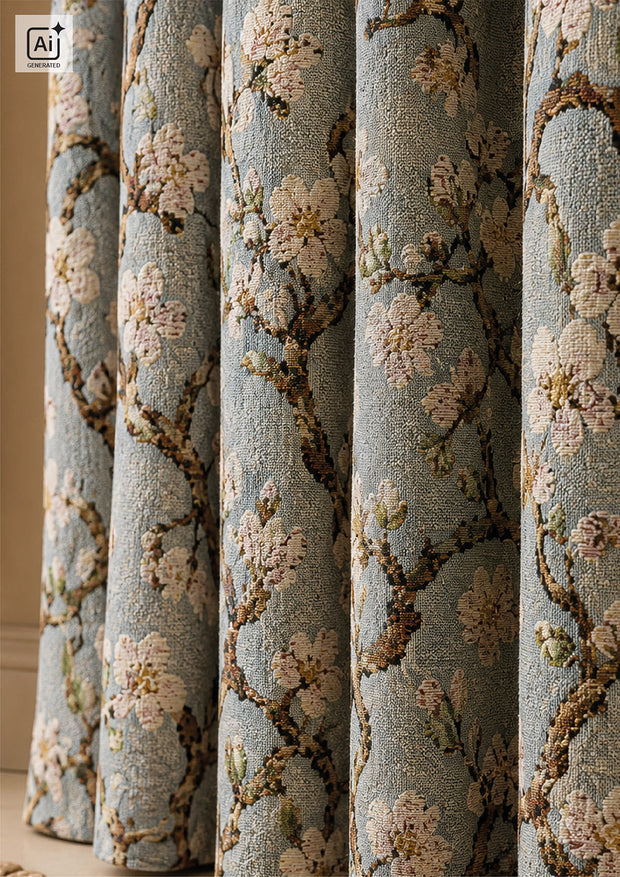 Gobelin fabric Flowers Mint