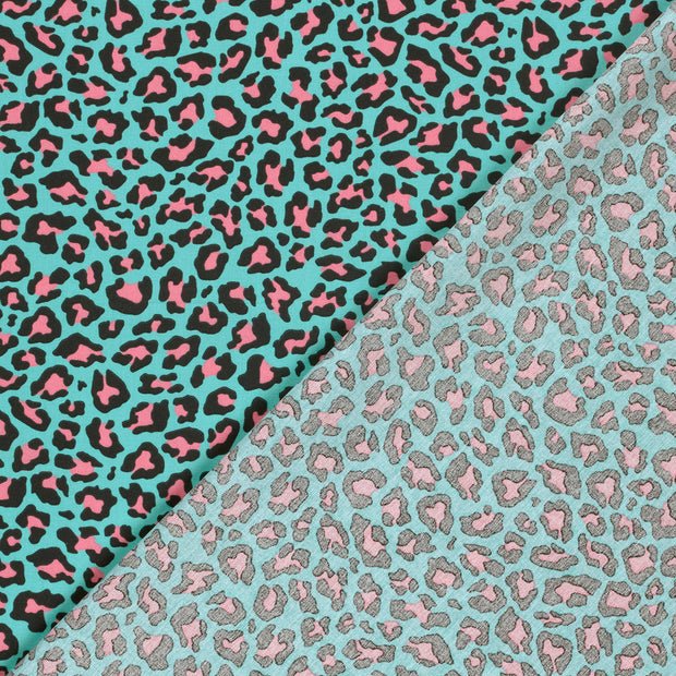 Cotton Poplin fabric Panther printed 