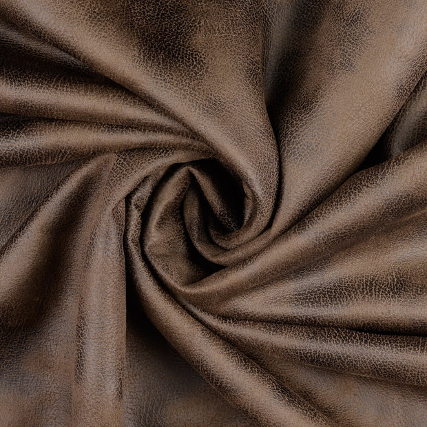 Artificial Leather fabric Brown backed 