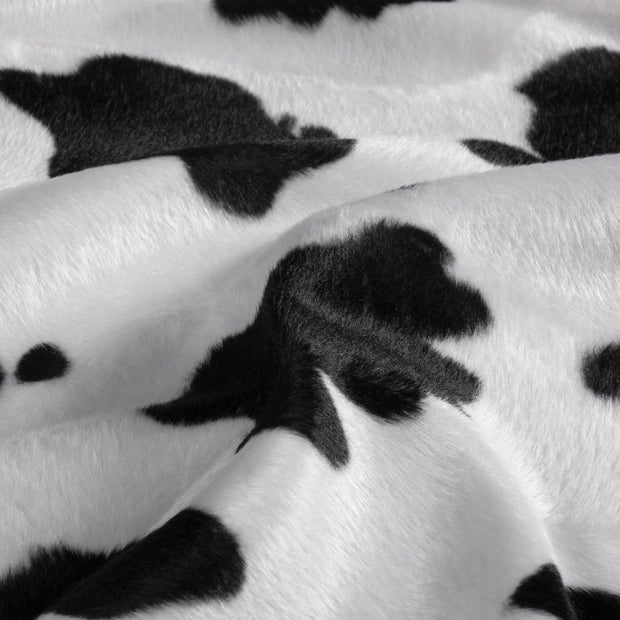 Velours fabric Cows Off White