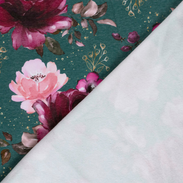 Jogging fabric Roses digital printed 