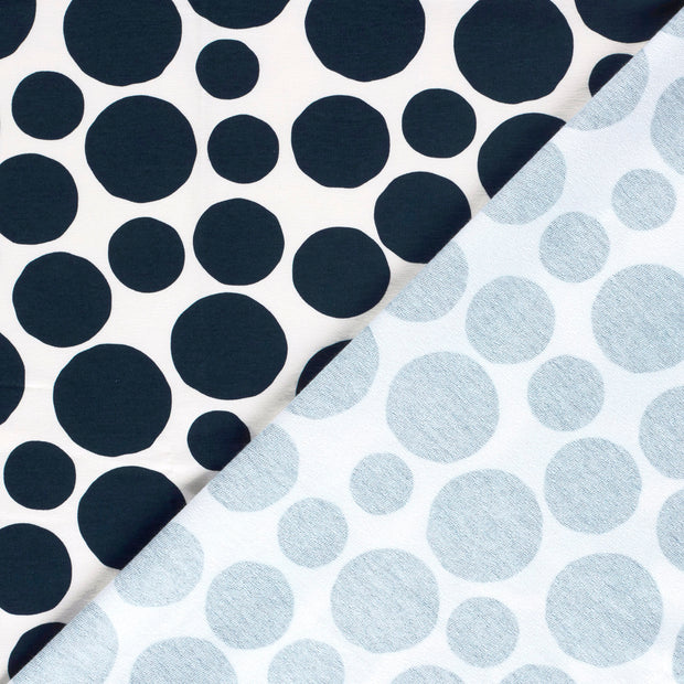 French Terry fabric Dots digital printed 