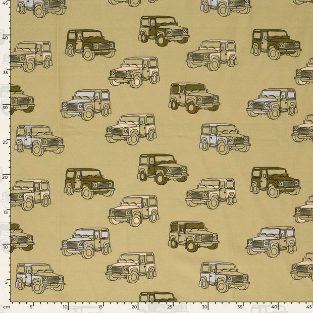 Jersey fabric Cars Oker