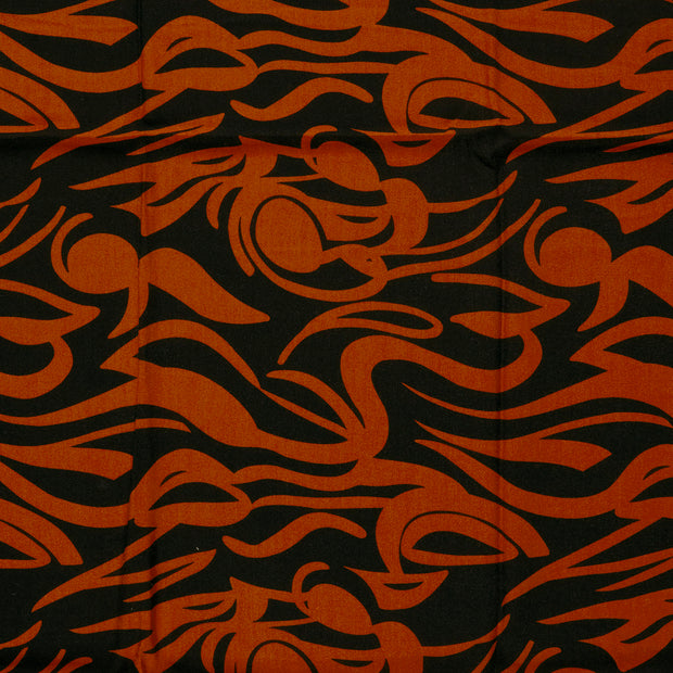 Viscose Twill fabric Brique matte 