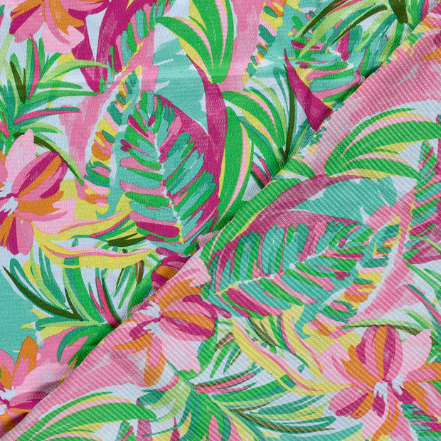 Polyester Bubble fabrik Blumen bedruckt 