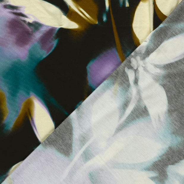 Viscose Vortex Jersey fabric Flowers printed 