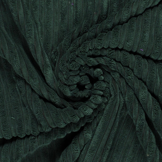 Corduroy 4.5w fabric Unicolour Dark Green