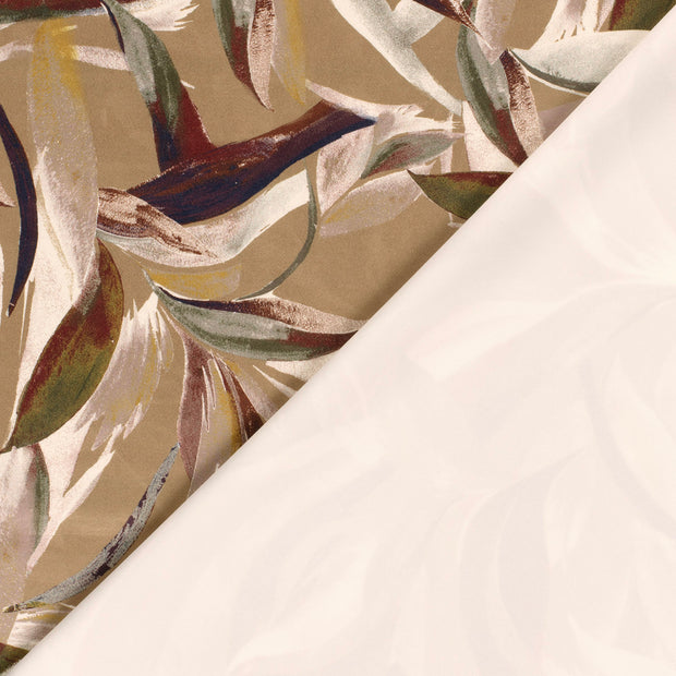 Suede leather fabric Abstract printed 