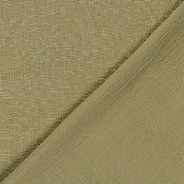Muslin fabric Unicolour slub 