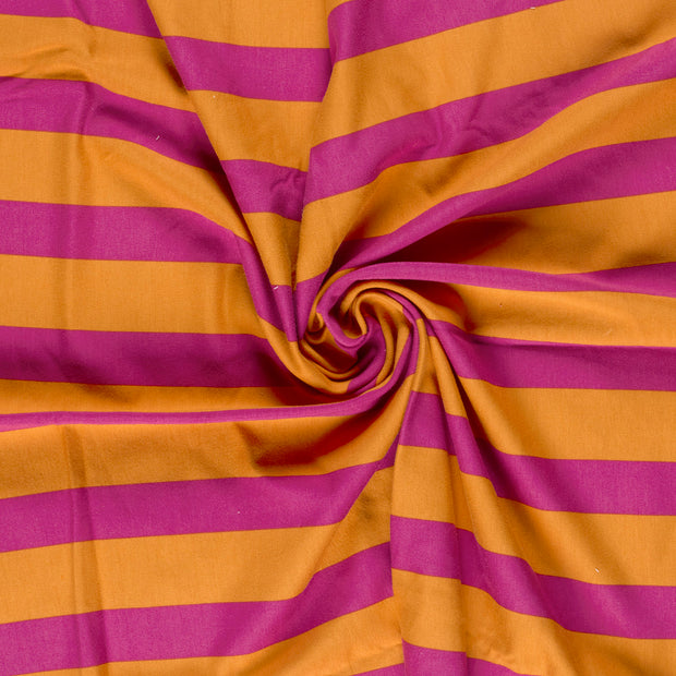 French Terry fabric Orange digital printed 