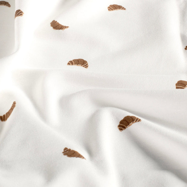 Jersey fabric Abstract Off White