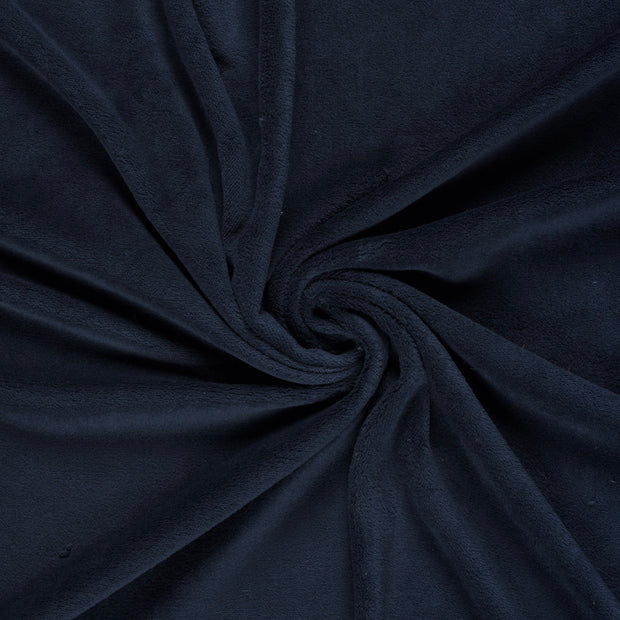 Coral Fleece fabric Navy 