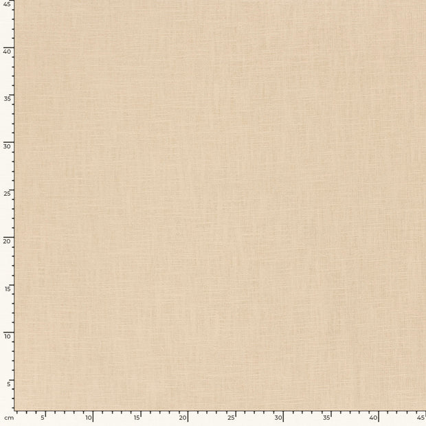 Linen fabric Unicolour Beige