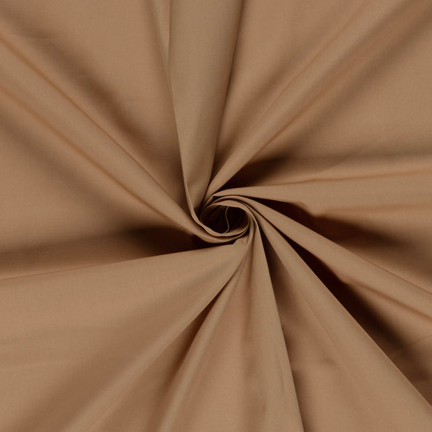 Cotton Poplin fabric Camel 